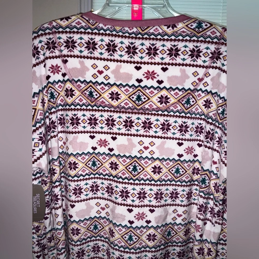 Secret Treasures Ladies Pajama Lounge Top Size L 12/14 Bunny 🐰 - Picture 8 of 8